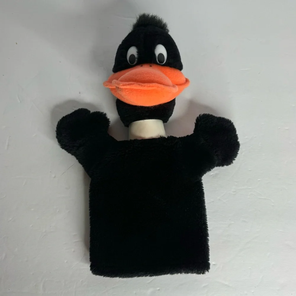 Warner Bros Looney Tunes Daffy Duck Hand Puppet Mighty Star Vintage 1970s